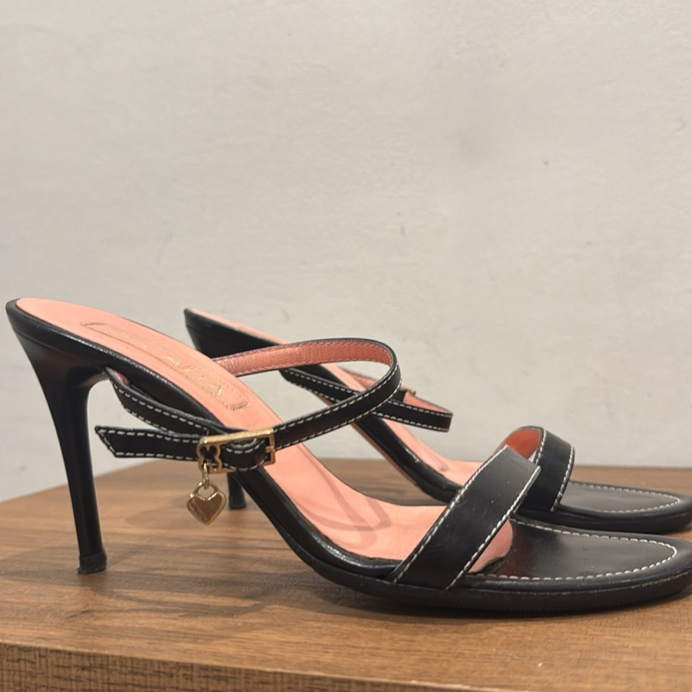 Escada leather Black Women's Sandals